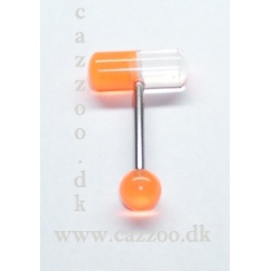 TP1033 Tunge Piercing orange UV Pille