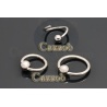 CPF2 piercing ring med fixed kugle