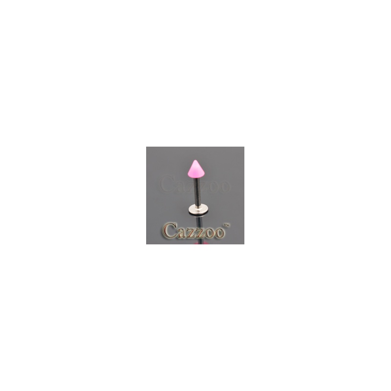 LAB76 labret Neon pink spike