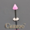 LAB76 labret Neon pink spike