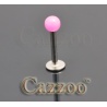 LAB77 labret Neon pink kugle