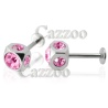 STE144 labret terning pink sten