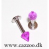 LAB10020 labret spike lilla glimmer