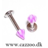 LAB10022 labret spike lilla checker