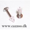 LAB10026 labret spike gennemsigtig