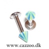 LAB10027 labret spike stribet