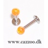 LAB1009 labret orange med glimmer