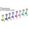 TIT-LB-1007 Titanium labret piercing