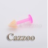 LABF27 Flexy plast labret neongul pink spike